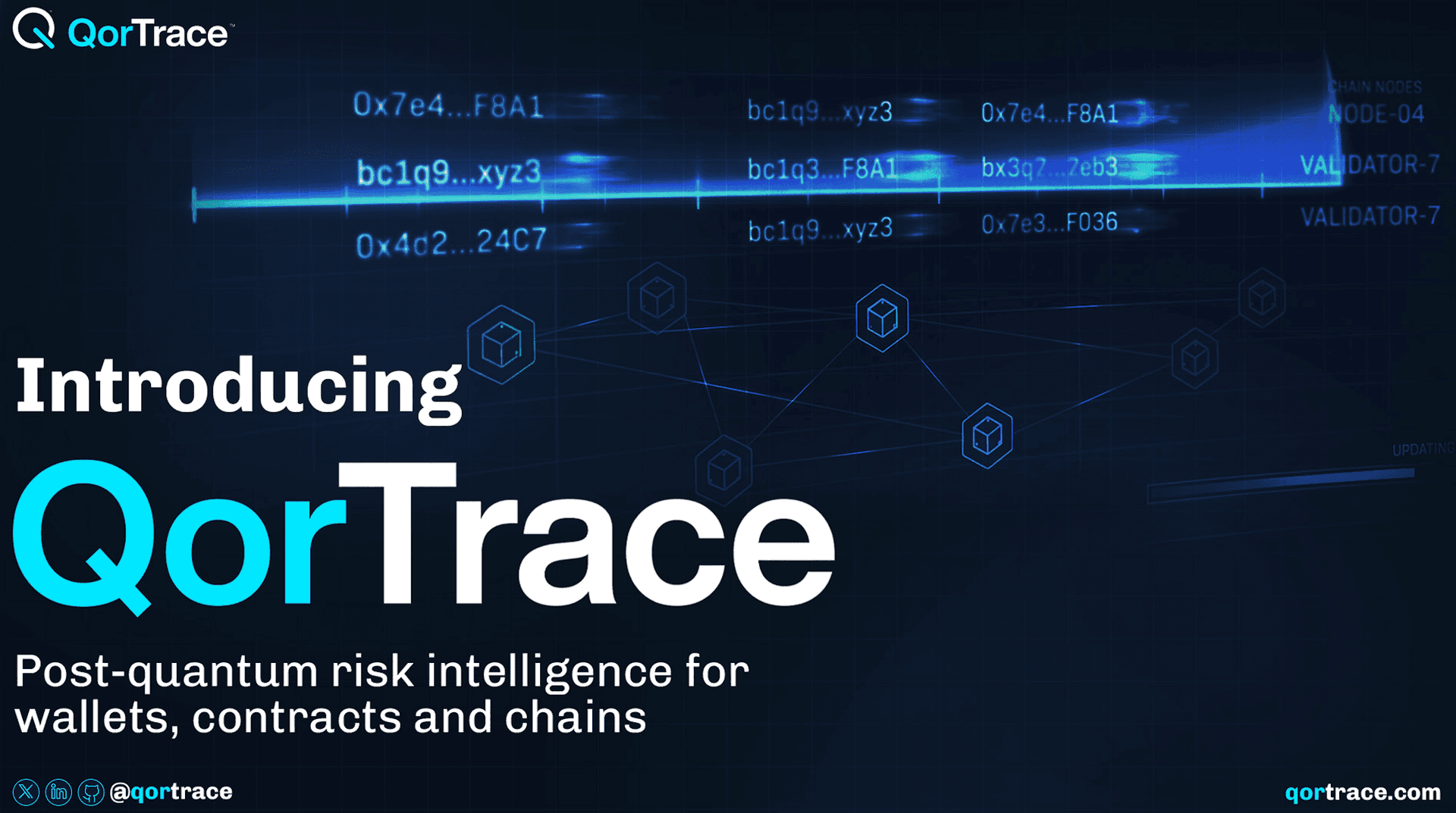 QorTrace Is Now Live: Post-Quantum Risk Intelligence for the On-Chain Economy