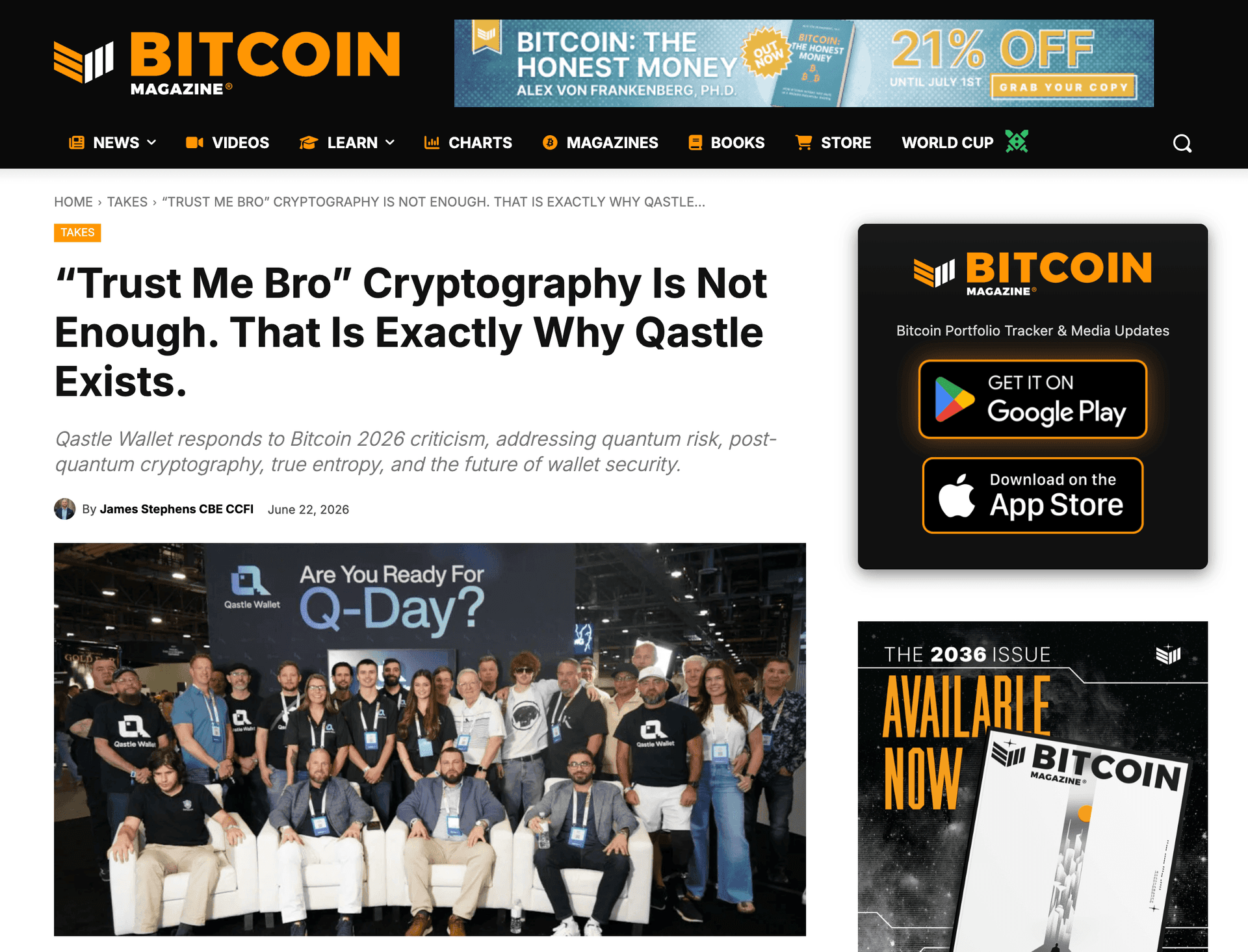 “Trust Me Bro” Cryptography Is Not Enough. That Is Exactly Why Qastle Exists.